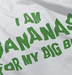 I Am Bananas For My Big Bro Romper Bodysuit-Direct To Garment Print-Brisco Baby