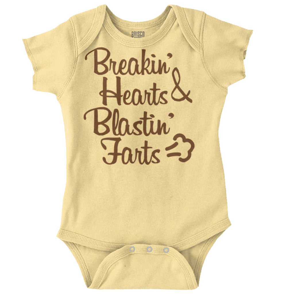 Blastin Farts Romper Bodysuit-Direct To Garment Print-Brisco Baby