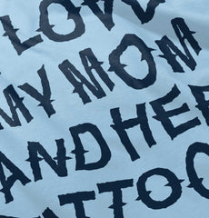 Mom's Tattoos Infant Baby Bib-Direct To Garment Print-Brisco Baby