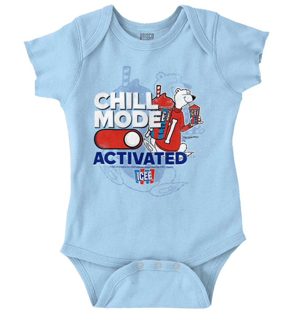 Chill Mode Activated Romper Bodysuit-Direct To Garment Print-Brisco Baby