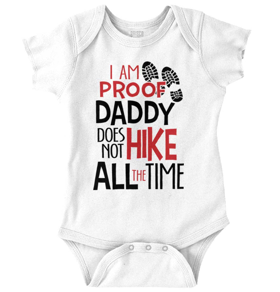 Hiking Dad Romper Bodysuit-Direct To Garment Print-Brisco Baby