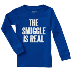 Snuggle Is Real Solid Baby Pajama Top-Direct To Garment Print-Brisco Baby