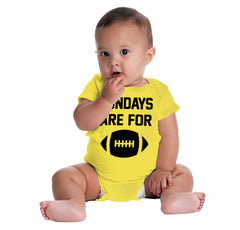 Sundays for Football Romper Bodysuit-Direct To Garment Print-Brisco Baby
