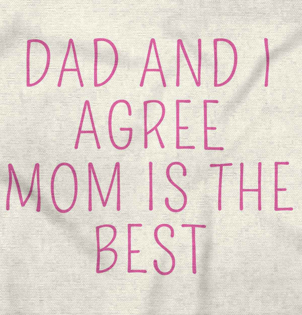 Mom Is Best Baby Striped Skirt Dress-Direct To Garment Print-Brisco Baby