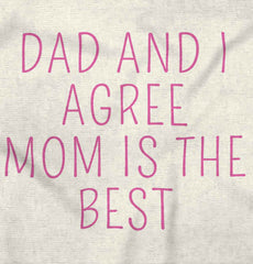 Mom Is Best Baby Striped Skirt Dress-Direct To Garment Print-Brisco Baby