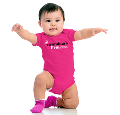 Grandma's Princess Romper Bodysuit-Direct To Garment Print-Brisco Baby