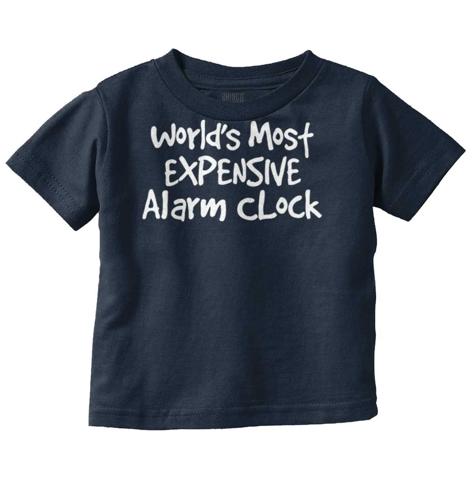 Alarm Clock Infant Toddler T Shirt-Direct To Garment Print-Brisco Baby