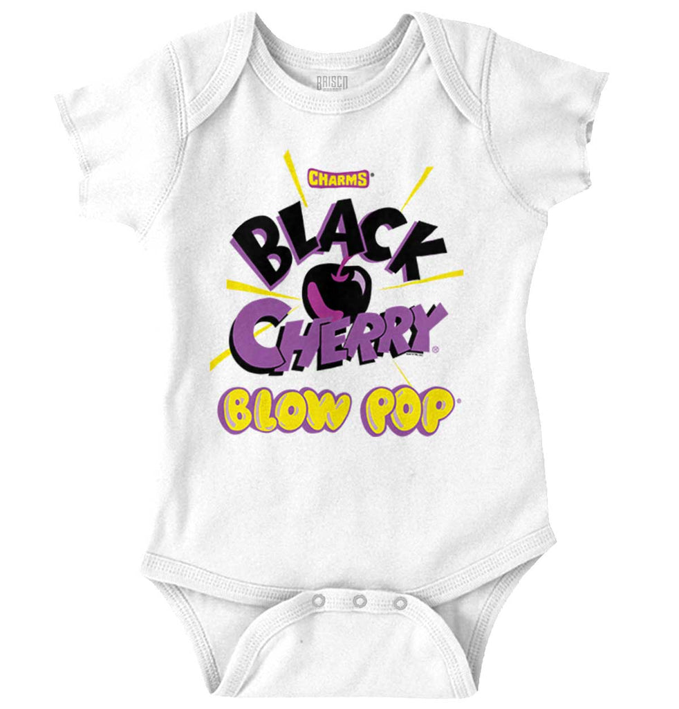 Black Cherry Blow Pop Romper Bodysuit-Direct To Garment Print-Brisco Baby