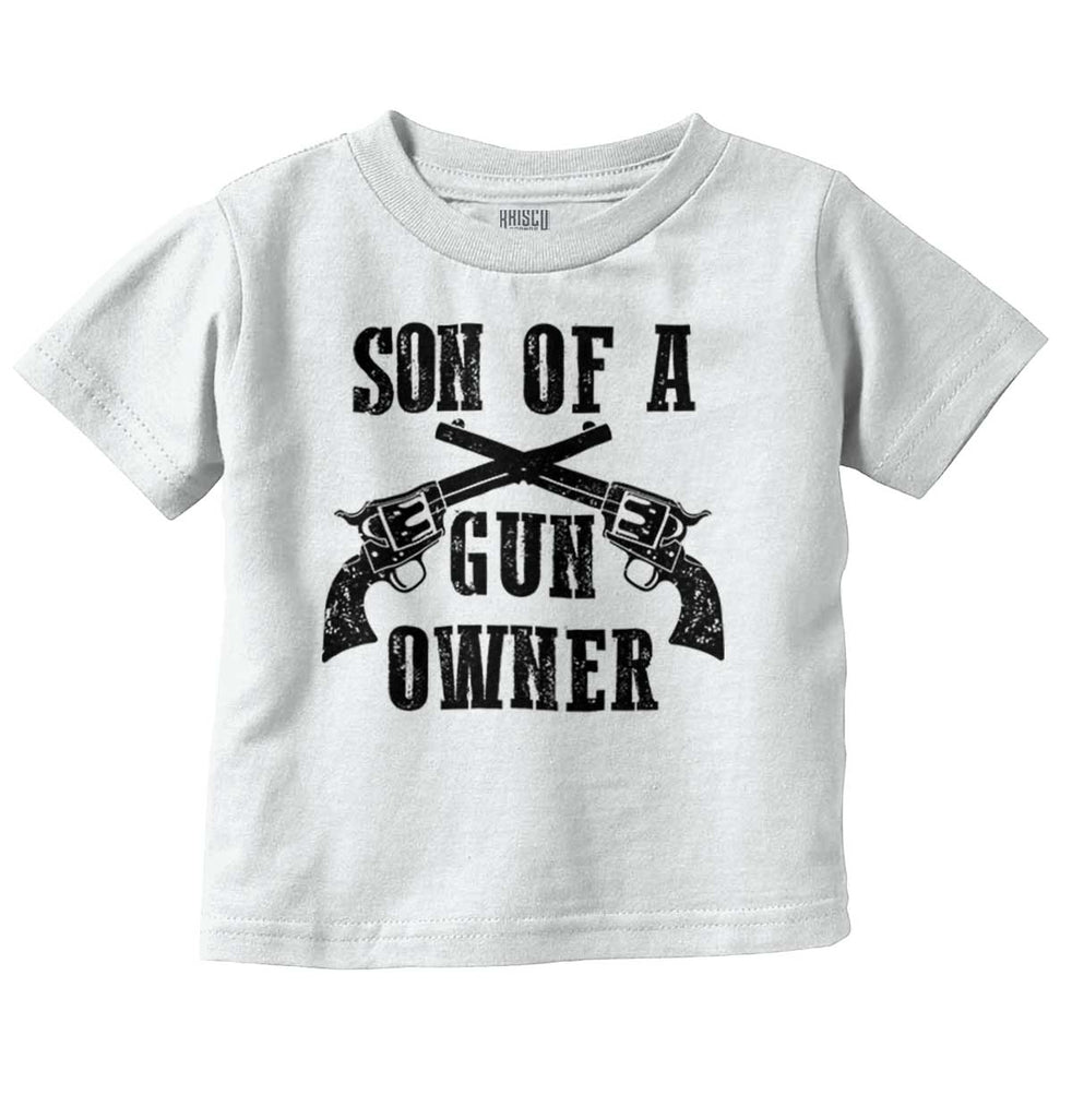 Son Gun Owner Infant Toddler T Shirt-Direct To Garment Print-Brisco Baby