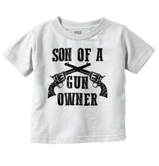 Son Gun Owner Infant Toddler T Shirt-Direct To Garment Print-Brisco Baby