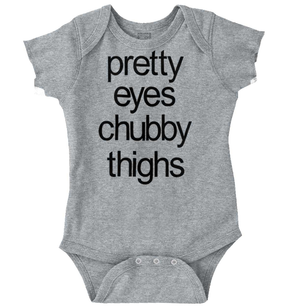 Chubby Thighs Romper Bodysuit-Direct To Garment Print-Brisco Baby