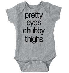 Chubby Thighs Romper Bodysuit-Direct To Garment Print-Brisco Baby