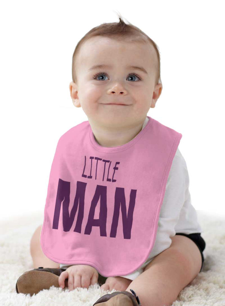Little Man Infant Baby Bib-Direct To Garment Print-Brisco Baby