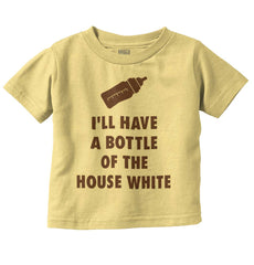House White Infant Toddler T Shirt-Direct To Garment Print-Brisco Baby