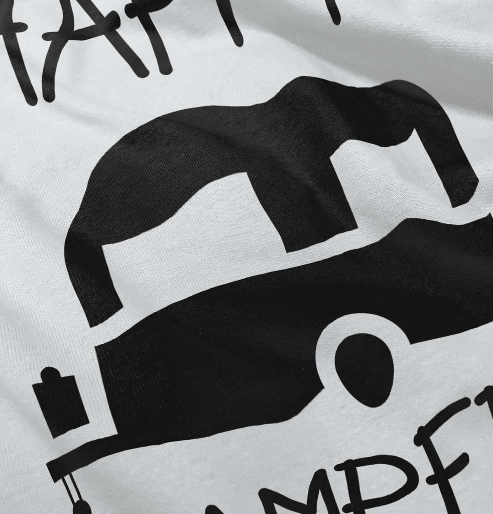 Happy Camper Romper Bodysuit-Direct To Garment Print-Brisco Baby