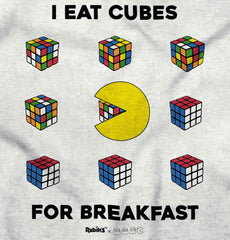 Eat Cubes For Breakfast Romper Bodysuit-Direct To Garment Print-Brisco Baby