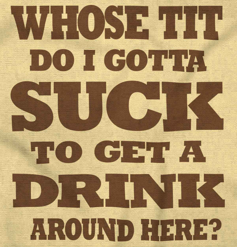 Get A Drink Romper Bodysuit-Direct To Garment Print-Brisco Baby