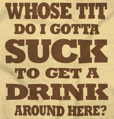 Get A Drink Romper Bodysuit-Direct To Garment Print-Brisco Baby