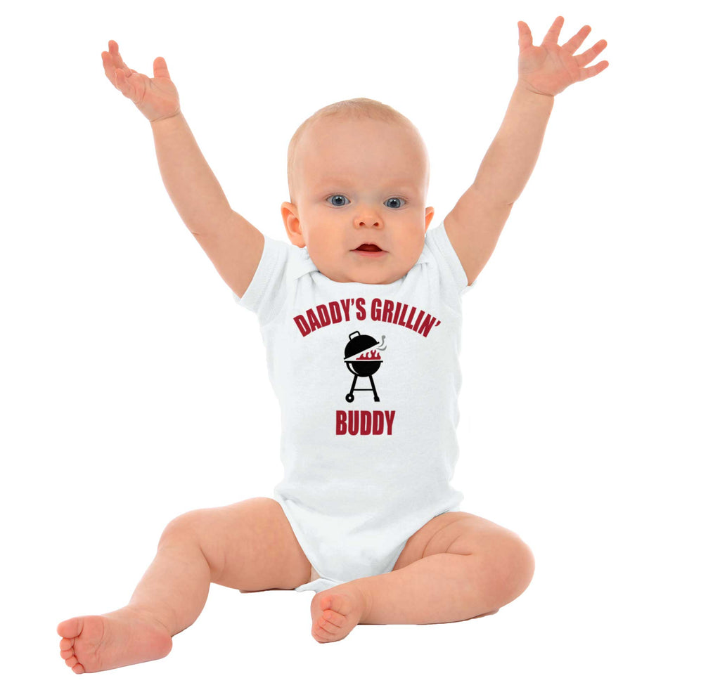 Grilling Buddy Romper Bodysuit-Direct To Garment Print-Brisco Baby