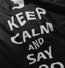 Say Boo Infant Baby Bib-Direct To Garment Print-Brisco Baby