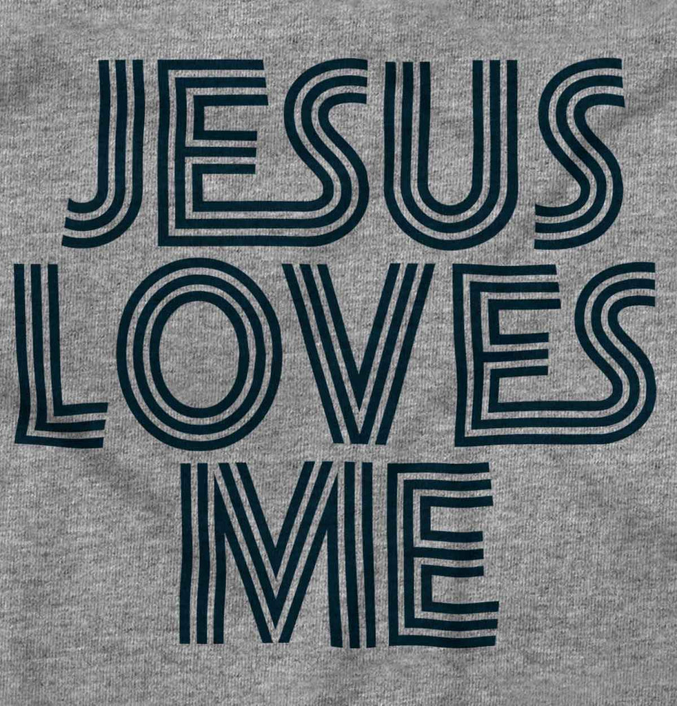 Christ Loves Me Toddler Football Jersey Tee-Direct To Garment Print-Brisco Baby