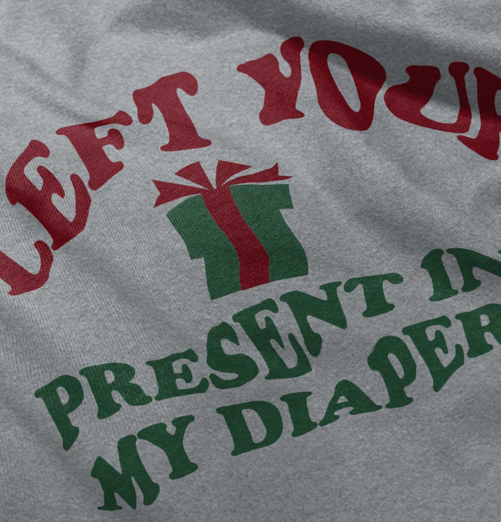 Present My Diaper Infant Toddler T Shirt-Direct To Garment Print-Brisco Baby