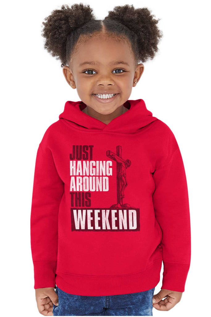 Hanging Around Toddler Pullover Hoodie-Direct To Garment Print-Brisco Baby