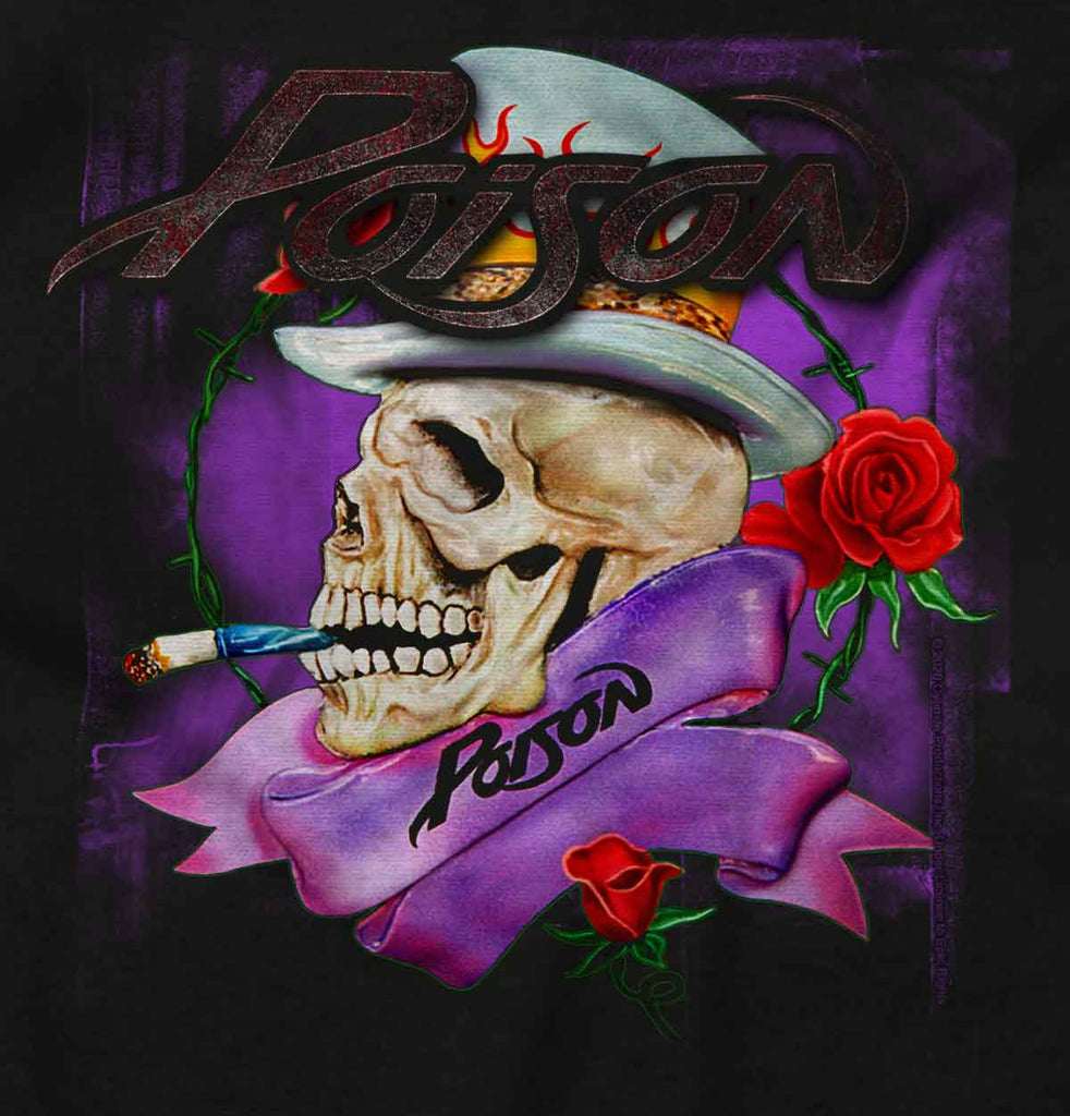 Poison Skeleton Infant Baby Bib-Direct To Garment Print-Brisco Baby