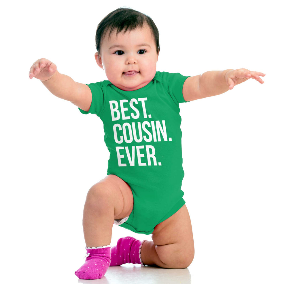 Best Cousin Ever Romper Bodysuit-Direct To Garment Print-Brisco Baby