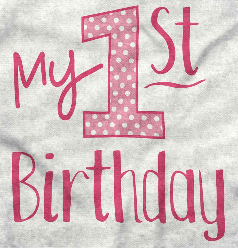 My First Birthday Romper Bodysuit-Direct To Garment Print-Brisco Baby