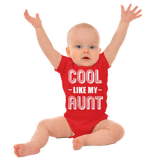 Cool Like My Aunt Romper Bodysuit-Direct To Garment Print-Brisco Baby