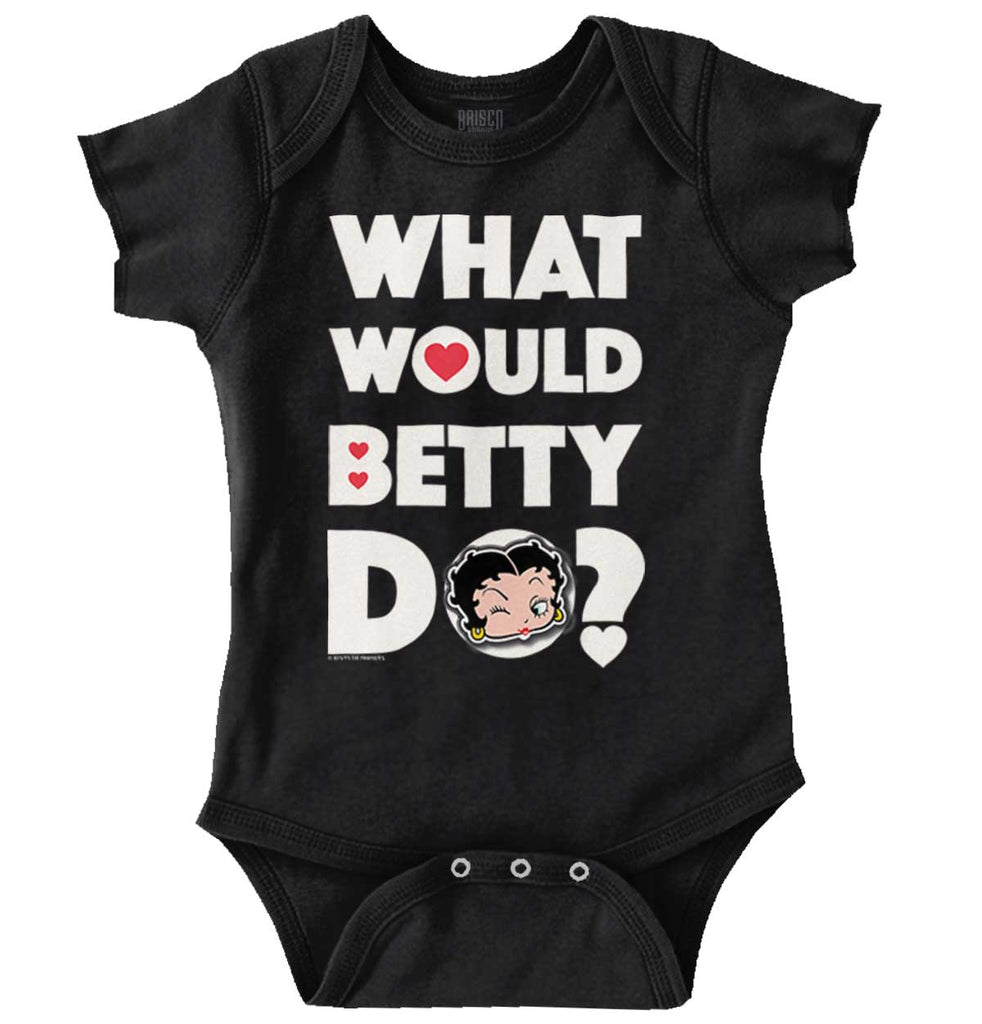 What Would Betty Do Romper Bodysuit-Direct To Garment Print-Brisco Baby