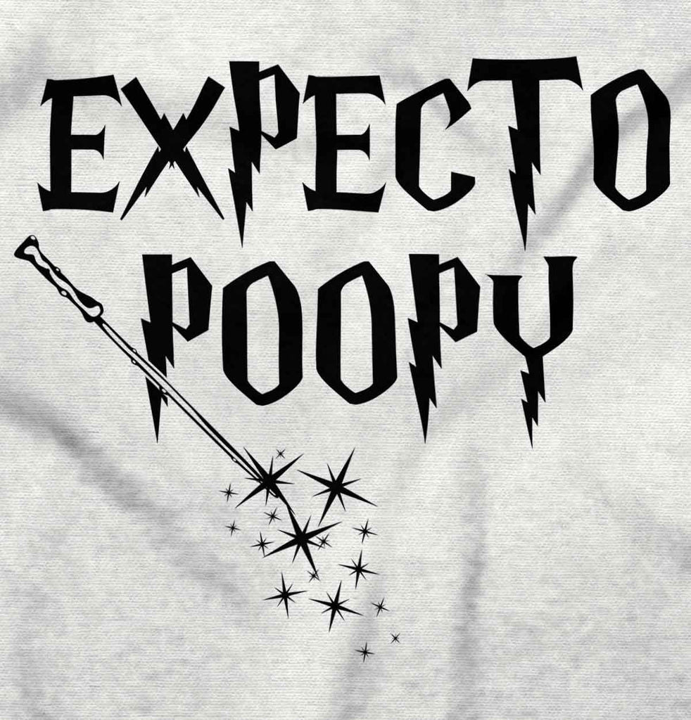 Expecto Poopy Raglan Romper Bodysuit-Direct To Garment Print-Brisco Baby