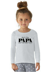 No Papa Like Me Solid Long Sleeve T-Direct To Garment Print-Brisco Baby
