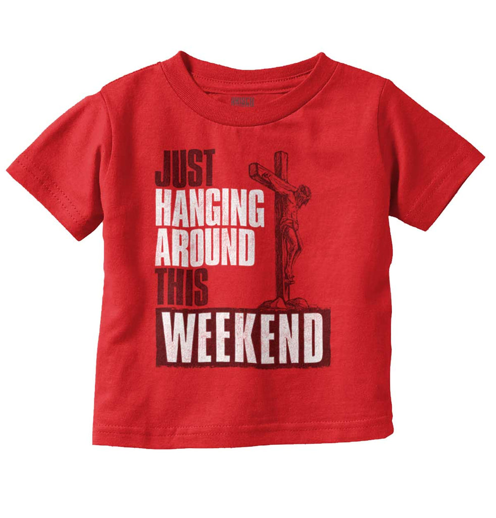 Hanging Around Infant Toddler T Shirt-Direct To Garment Print-Brisco Baby