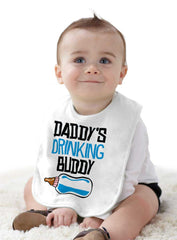 Daddys Drinking Infant Baby Bib-Direct To Garment Print-Brisco Baby