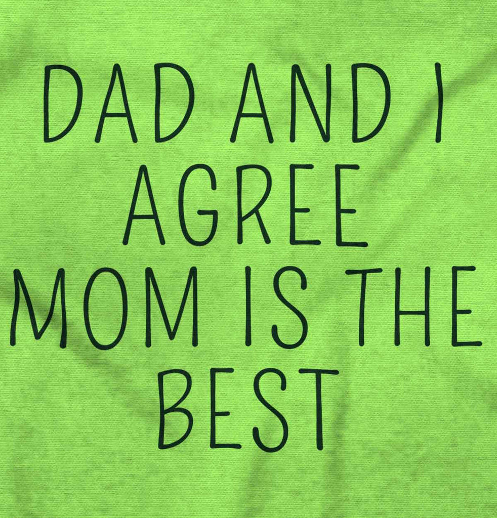 Mom Is Best Infant Toddler T Shirt-Direct To Garment Print-Brisco Baby