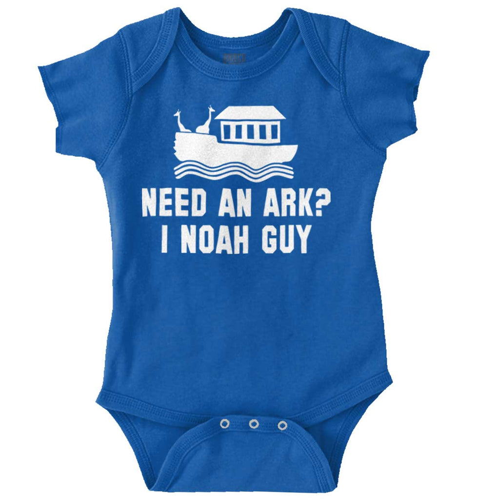 Ark Noah Guy Romper Bodysuit-Direct To Garment Print-Brisco Baby