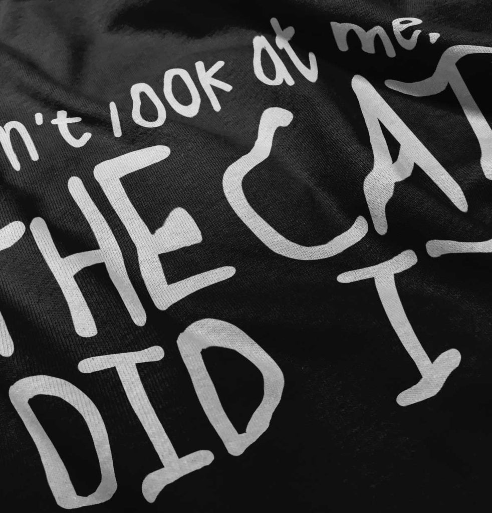 Cat Did It Infant Toddler T Shirt-Direct To Garment Print-Brisco Baby