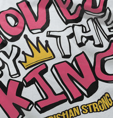Loved By The King Infant Toddler T Shirt-Direct To Garment Print-Brisco Baby