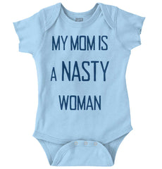Nasty Woman Romper Bodysuit-Direct To Garment Print-Brisco Baby