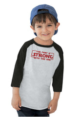 Fart Is Strong Toddler Baseball-Direct To Garment Print-Brisco Baby