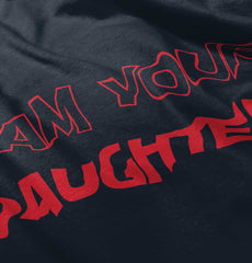 I Am Your Daughter Baby Ruffled Trim Romper-Direct To Garment Print-Brisco Baby