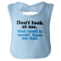 Smell From Dad Infant Baby Bib-Direct To Garment Print-Brisco Baby
