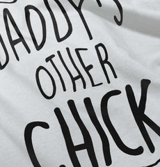 Daddy's Other Chick Infant Baby Bib-Direct To Garment Print-Brisco Baby