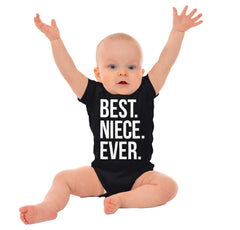 Best Niece Ever Romper Bodysuit-Direct To Garment Print-Brisco Baby