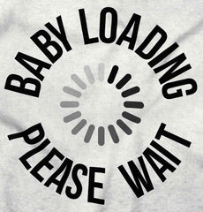 Baby Loading Please Wait Maternity T-Shirt-Direct To Garment Print-Brisco Baby