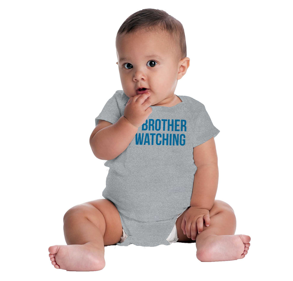Big Brother Is Watching Romper Bodysuit-Direct To Garment Print-Brisco Baby