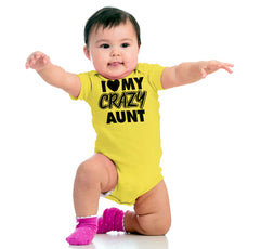 Crazy Aunt Romper Bodysuit-Direct To Garment Print-Brisco Baby