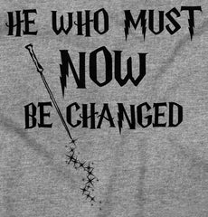 He Who Must Be Changed Raglan Romper Bodysuit-Direct To Garment Print-Brisco Baby